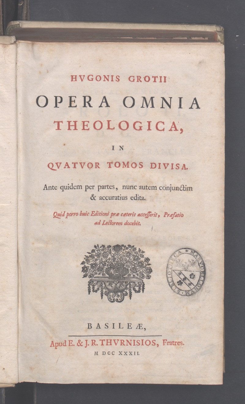 フーゴ・グローティウス:Hugo Grotius, 1583-1645