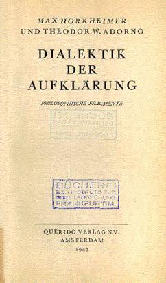 デオドール・アドルノ：Theodor Wiesengrund Adorno, 1903-1969