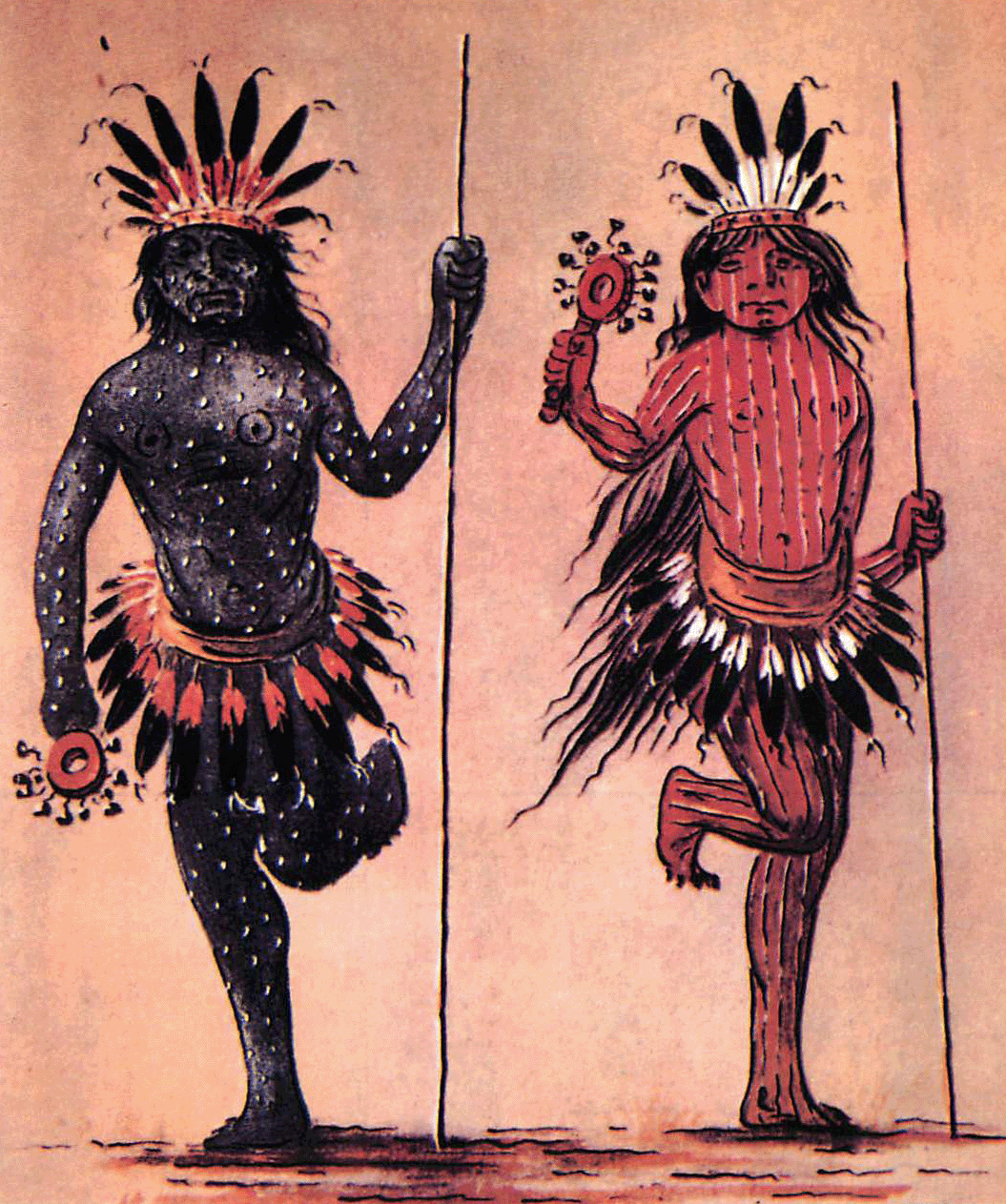 アメリインディアン（amerindian）植民地期の挿画